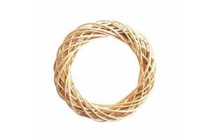 Christmas Wicker Wreath Frame Christmas Wreath Hanging Willow Round Floral Wreath For Front Door Wall Christmas