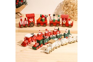 2025 Merry Christmas Train Home Decorations Christmas Ornament Xmas Navidad Noel Gifts Happy New Thanksgiving Holiday Supplies