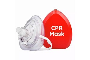 Wholesale CPR Face Masks One Way Valve Pocket CPR Mask With Hard Case