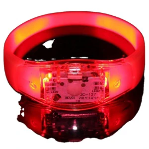 Party Decoration Led Flashing Bracelet Light Sound Light Remote Controlled Led Bracelet