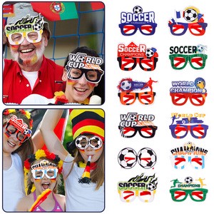 Wholesale World Soccer Cup Fans Glasses Football Theme Party Decoration Glasses Cheering Props Funny Sunglasses for Sports Match