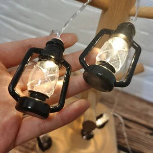 Nice Muslim Ramadan Eid Mubarak LED 1.5 Meters 10-Lamp Plastic Kerosene Bottle Gift Set Holiday Decoration Supplies