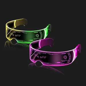 LED Light-Up Fashion Party Glasses with Durable Acrylic for Dancing Ball and Birthday Parties Multi-color