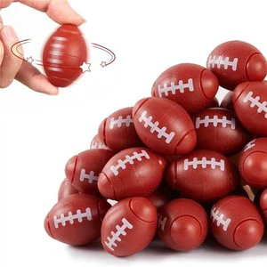Novel American Football Plastic Fidget Spinner Eco-Friendly Waterproof Portable Stress Relief Toy for Home Office Travel