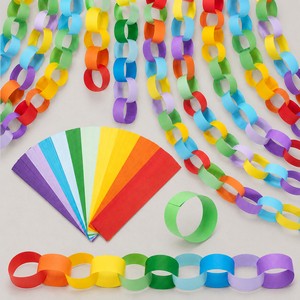 Paper Garland Party Decorations | Colorful Paper Streamer Banners for Birthday Wedding Events