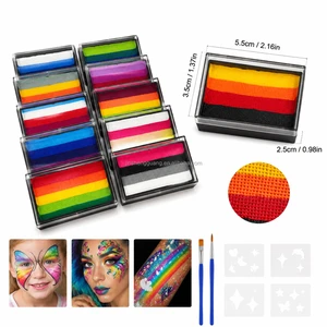 Hot Selling Professional Artist Split Cake Set Customized Safe Face Paint For Kids And Adults For Festivals And Body Painting