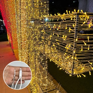 New LED 30m 50m Luces De Navidad Christmas Tree Cafe Outdoor Decoration Flash Mode PVC Twinkle fairy String Lights