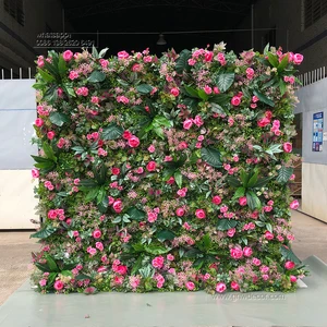 Factory Direct Sales High Quality Artificial Flower Wall Wedding