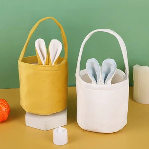 Easter Bunny Basket Sublimation Bulk Gift Bags for Easter Egg Candy and Holiday Supplies