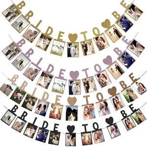 New Arrival Bride to Be Photo Banner High Quality Gold Foiled Photo Banner for Wedding Bridal Shower Party