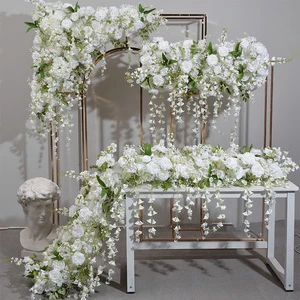 Long Spring Artificial Floral Centerpiece for Wedding and Party Tables Wedding Decoration Bouquet MOQ