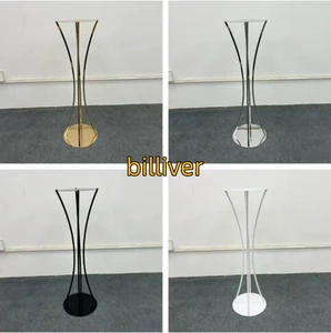 New wedding props electroplated detachable small waist flower stand wedding hotel restaurant vases ornaments dessert table