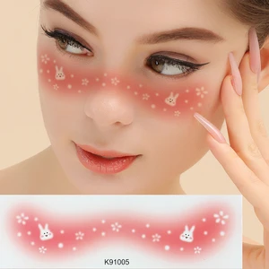 Face Freckle Powder Blusher Sticker Cute Cartoon Makeup Eye Makeup Beauty Girl Stage Face Paste Tattoo Sticker