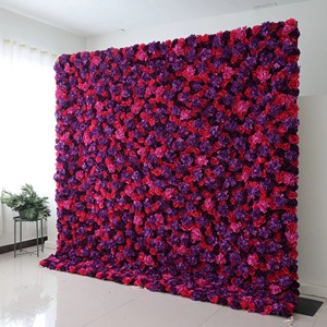 High-Quality Wedding Event Flowers 5D/8D Artificial Rose Wall for Wedding, Home, Party Decoration, Stage Background