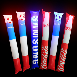 High Quality Custom Inflatable Cheer Stick Clapper Thunder Stick Cheer Toy for Sports Party Games Light-Up Party Supply