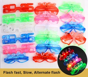 Party Led Glow Glasses Light up Flash Festival Cheering Pub Crawl Bar Bounce Prop Eve Wholesale New Year 2025
