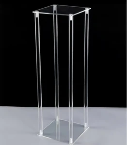 Gold Flower Stand Wedding Table Decoration Rectangular Flowers Decorations Stand Wedding Metal Flower Stands