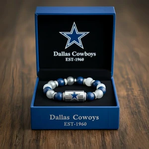 Fan Game Beaded Bracelet Incentive Gift Stainless Steel Beads Silver Ring with Diamond Bracelet Team Sports Bracelet