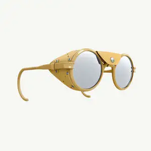 Sifier New Retro Steampunk Style Cool Sunglasses Leather Side Shield Brand Design Sunglasses