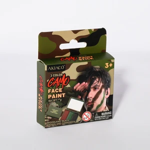 Safe and Skin-friendly 3 Color Body Washable Body Painting for Halloween Carnival