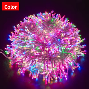 Custom IP44 Indoor Outdoor LED String Light Fairy Tree Decorations for Christmas Plug in String Light Factory Outlet OEM