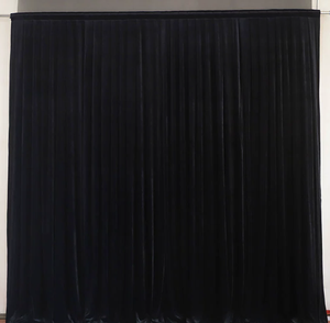 Wedding Backdrop with Black Velvet Gauze Base Fabric Stage Decoration Wedding Backdrop Curtain