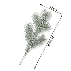 Wholesale Nordic Pine Artificial Christmas Tree Branches Plastic Wall Hanging Flower Arrangement Accessories for Home Decoration