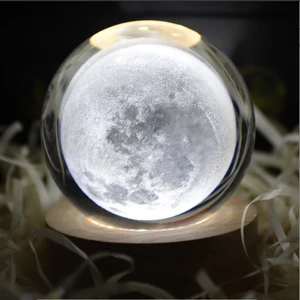 Glowing Crystal Ball Tabletop Decoration Novel Tabletop Gift for Birthday Christmas or Any Special Occasion