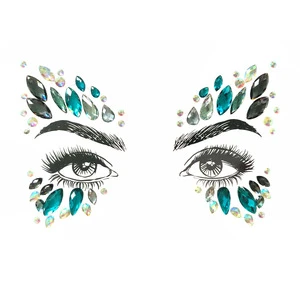 New Style Custom Temporary Body Tattoo Face Gem Sticker For Party