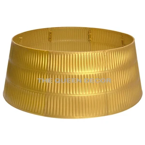Home Craft Blank Sublimation Good Quality Iron Gold Tree Collar Classic Christmas Decoration Tree Stand Classy High Quality