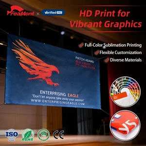 FEAMONT High-Visibility Wind Resistant Mesh Fabric Outdoor Banner for Construction Site Fencing and Outdoor Building Wraps