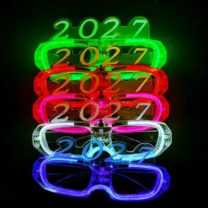 2027 New Year's Party Favors Light up LED Glasses for Celebrations