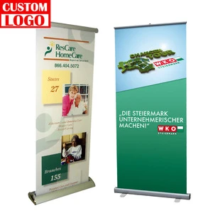 Portable Light Weight Aluminum Roll up Banner Standee Wedding Roll up Banner Stand