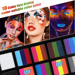 Professional 26-Color Tattoo Face Body Paint Water Activated Face Painting for Party Body Painting Supplies