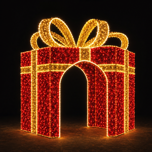 Direct Manufacturer UL CE SAA TUV Certified Twinkle LED Rope Light Christmas Gift Box Arch Motif Light For Holiday Decor