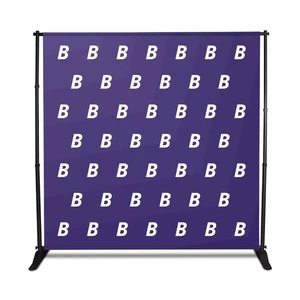 Custom Step and Repeat Stand 8x8ft Foldable Easy Setup Adjustable Telescopic Stand Photo Booth Backdrops Stand