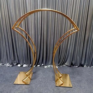 Hot Sales High Quality Gold Wedding Flowers Arch Backdrop Stand for Wedding Graduation Party