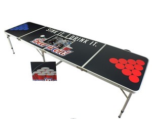 Party Table for Game and Entertainment Beer Pong Set