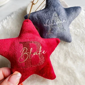 Wholesale Velvet Christmas Hanging Ornament Small Christmas Gift Ornament Decorations Tree