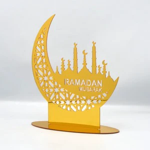 Top Trending Beautiful Ornament Latest Arrival Stainless Steel Desktop Decor for Ramadan Perfect Supplies