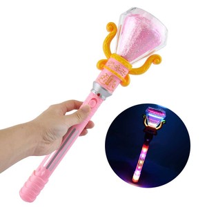 Novelty Party Girl Children Toys Magic Sticks Kids Diamond Led Spinning Light up Toys Wand