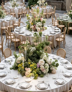 Qq474 Romantic Banquet Design Wedding Table Decoration Flower Centerpiece Event Custom Party Artificial Flower Decoration