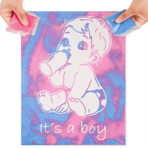 Wholesale Boy or Girl Gender Reveal Sand Art Gift Baby Shower Gender Reveal Party Supplies Game Box