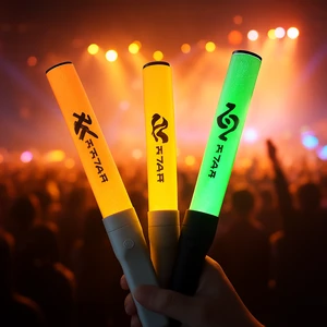 Longstargift Corporate Presentation Supplies Kpop Love LED Glow Sticks Custom Logo Group Cheering Gifts LED Glow Light Stick