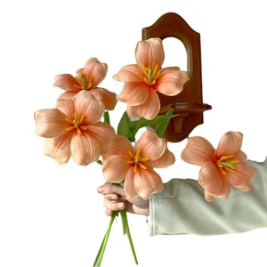 Brownie Openings Tulip Photography Props for Home Decoration Made of Durable PU Material