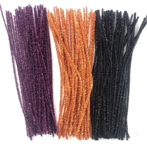 45pcs Supply Low Price Tinsel Stems Halloween Decorations Children Diy Art Craft Decorations Chenille Stems