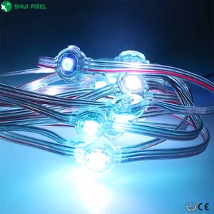 SHIJI 10mm Smart Christmas Outdoor Addressable IC Chip WS2815 Pixel LED 12V Waterproof IP67 Led Pixel Light String