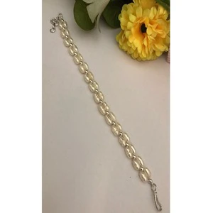 Gorgeous Premium Quality Brass Charm Bracelet with Silver Plating Trendy Design for Party Wedding Events Wear for Women Girls