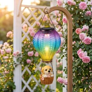 Novelty Hot Air Balloon Night Light Animal Basket LED Lanterns Fairy Tale Decorative Hanging Lamp For Bedroom Birthday Gift