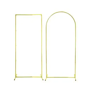 Modern Iron Wedding Birthday Backdrop Stand Kit with Rectangle Frame Custom Logo Professional Fast Delivery High Quality Design